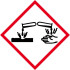 Panneau danger matières corrosifs